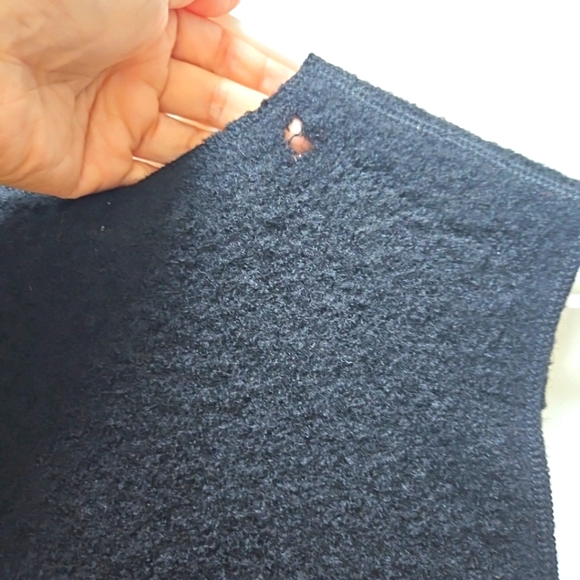 Coldwater Creek Medium Sweater Vest 100% Wool Cat Fish Hang Zip Black Hong Kong - Picture 4 of 7